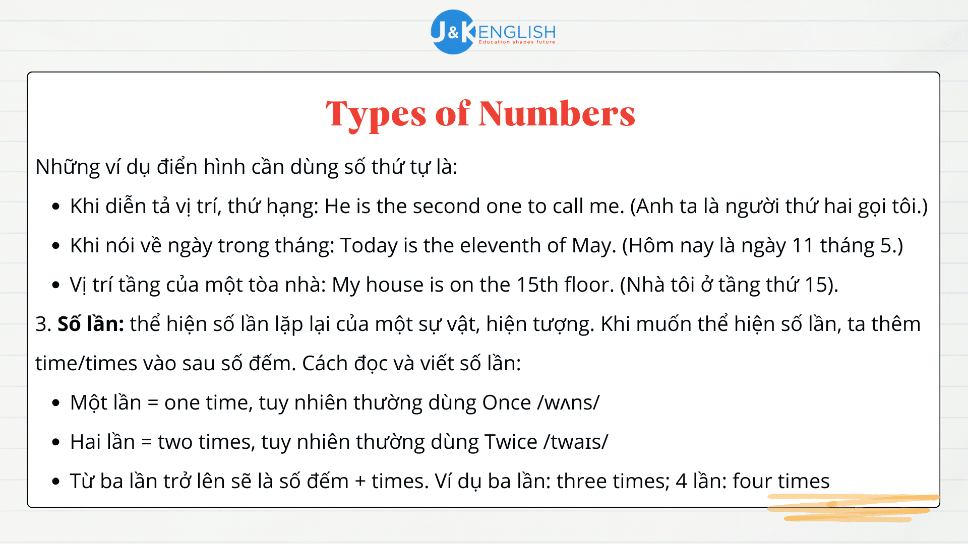 số đếm và số thứ tự